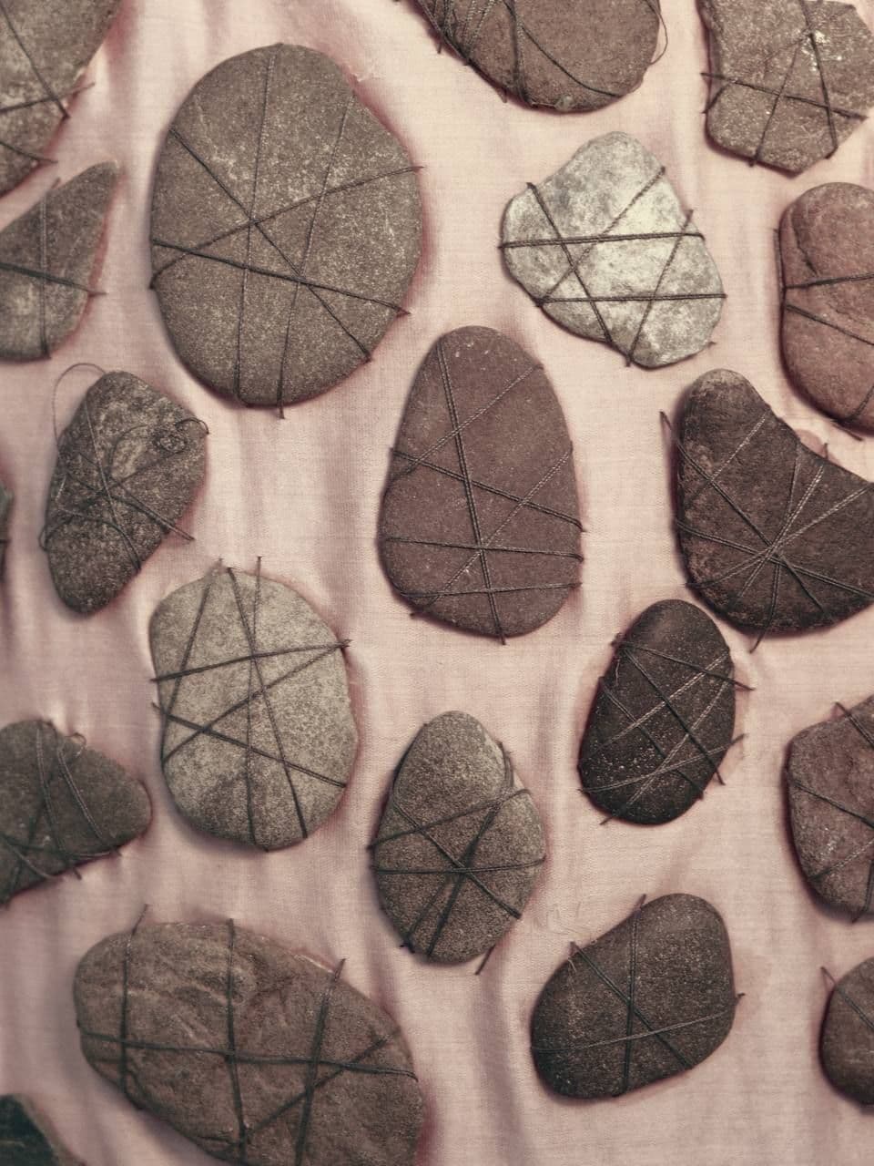 Invisibility, Textile, stones, 2025 (3)