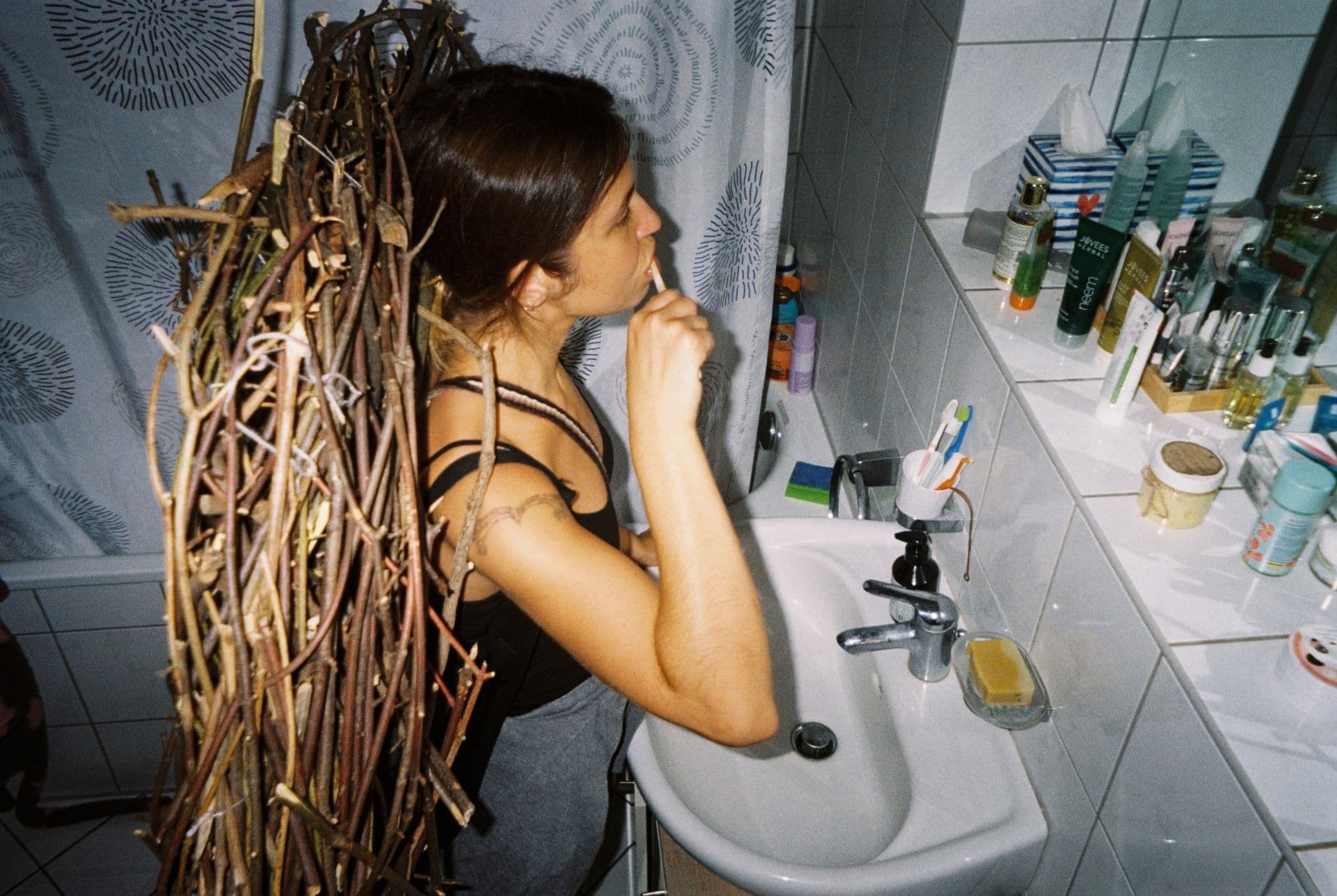 Nest — Photo documentation from performance “Nest”Analog photosmade by Anna Lunghini